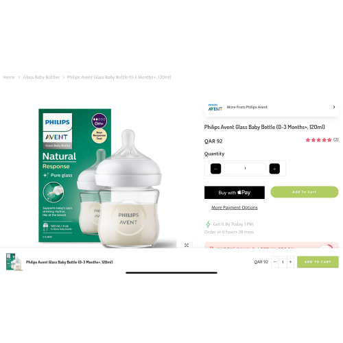 Dr. Brown Glass Feeding Bottle