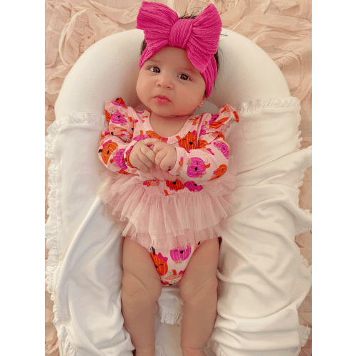 Long Sleeve Tutu Bodysuit, Miss Pumpkin