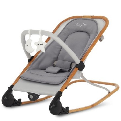 Dream On Me Rock With Me 2-in-1 Rocker And Stationary Seat, Compact Portable Infant Rocker With Removable Toy Bar Rocking Chair