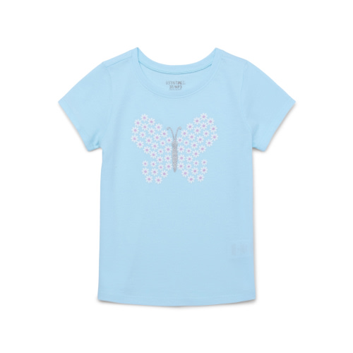 Garanimals Toddler Girl Short Sleeve Graphic T-Shirt, Sizes 18M-5T