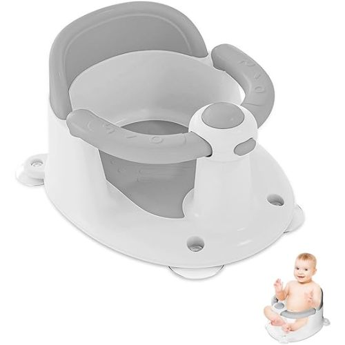 Baby Bath Seat for Babies 6 Months & Up, Bath Seats for Babies Sitting Up, Open Design, Non-Slip, Compact Toddler Bath Seat.