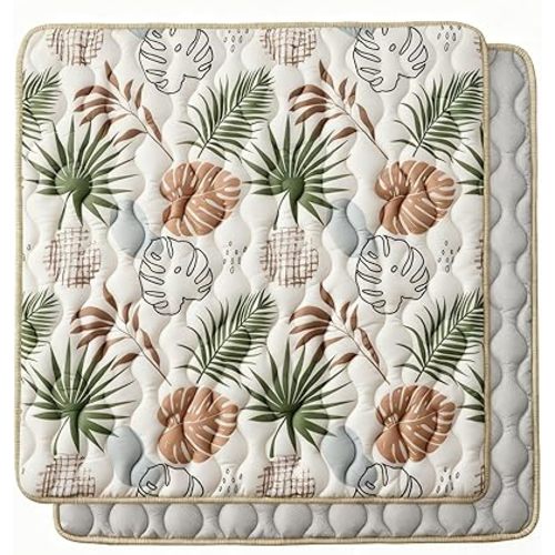 Bunnikins & Clover Floor Mat for Baby, 50"x50" Thicken Soft Play Mat, Foldable and Non Slip One-Piece Crawling Mat, Machine Washable Foam Baby Play Mats, Toddlers Infants, Tummy Time Play Mat