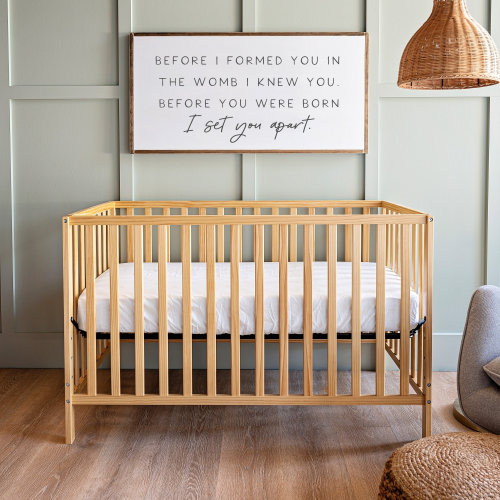 Nursery Wall Decor | Before I Formed You in the Womb I Knew You | Jeremiah 1 5 sign | Bible Verse Nursery Sign | Above Crib Sign | 517