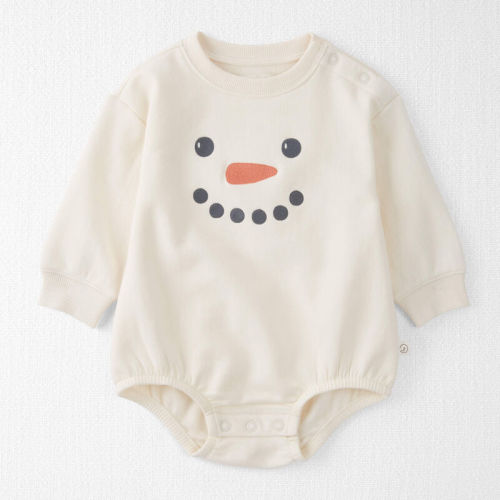 White Baby Fleece Long-Sleeve Graphic Bodysuit - White | Carter’s Oshkosh Canada