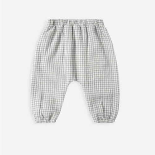 Woven Pant || Blue Gingham – Quincy Mae