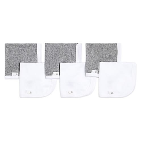 Burt's Bees Baby® 6-Pack Organic Cotton Washcloths in Heather GreyBurt's Bees Baby® 6-Pack Organic Cotton Washcloths in Heather Grey