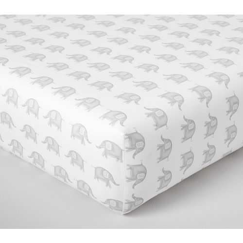 Taylor Organic Crib Fitted Sheet | Pottery Barn Kids