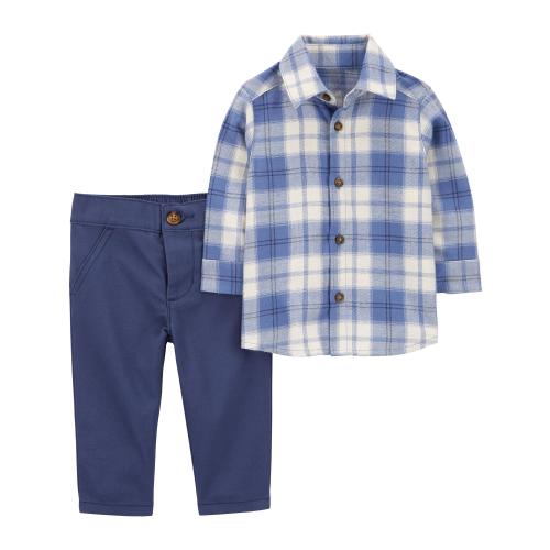Carter's Child of Mine Baby Boy Collared Outfit Set, 2-Piece, Sizes 0/3-24M
