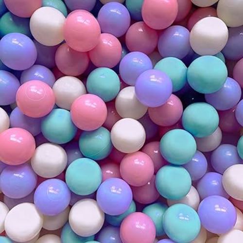 Soft Ball Pit Balls 200/500/1000/2000 Count Plastic Play Pit Balls for Pet Dogs Ball Pits,BPA Free Pool Balls for Toddles Playhouse Party (2.2")