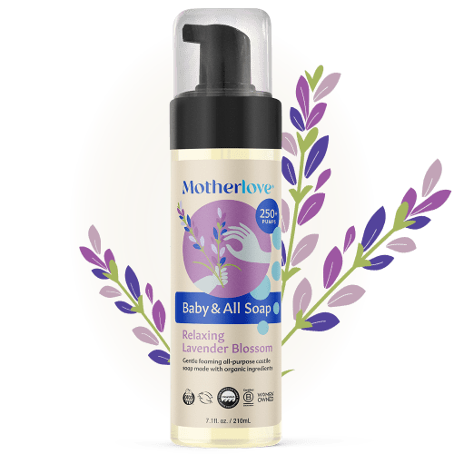 Baby & All Non-Toxic Foaming Castile Soap - Relaxing Lavender Blossom – Motherlove Herbal Company