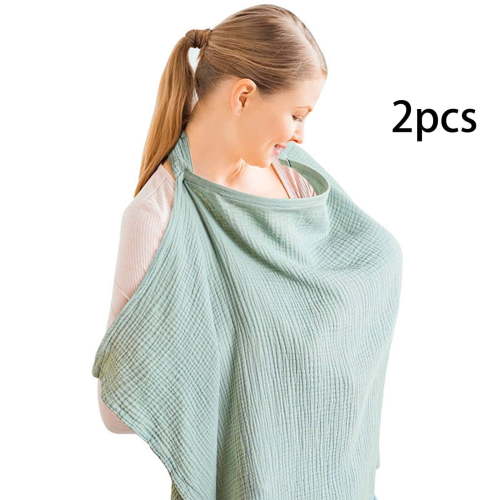 AUQ Nursing Cover,Low Allergy and Non-Irritating Carseat Canopy,Breathable and Not Stuffy Nursing Apron,Off-White