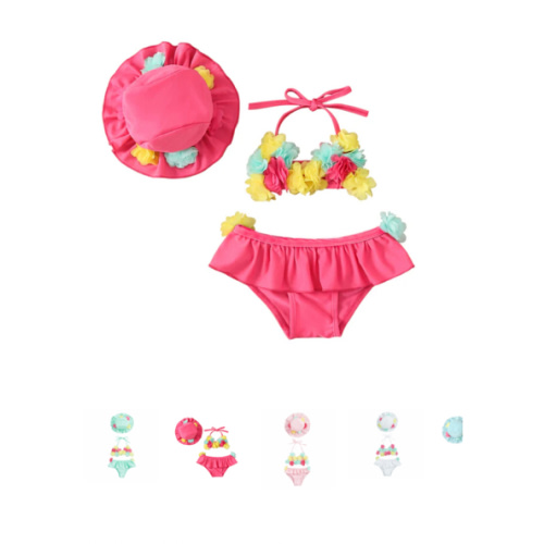 ALOHA Bikini with Sun Hat - Hazel & Bo
