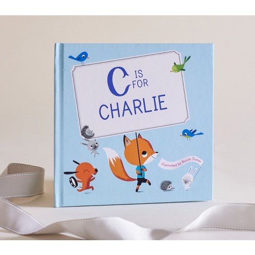 M is For Me Personalized Book, Blue Cover