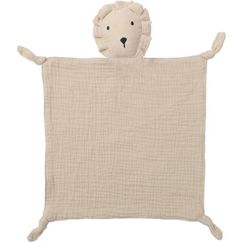 Muslin Cotton Lion Loveys Soft & Breathable Newborn Security Blanket, for Baby Boy Girl, Gender Neutral. Muslin Fabric for Comfortable Sleep & Play, Ideal for Newborns, Toddler