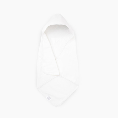 Little Unicorn Cotton Muslin & Terry Infant Hooded Towel - White