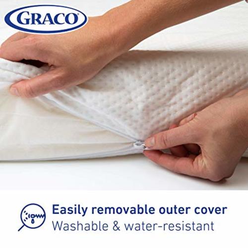 Graco Premium Foam Crib and Toddler Mattress in a Box – GREENGUARD Gold Certified, Non-Toxic, Breathable, Removable Washable Water Resistant Outer Cover