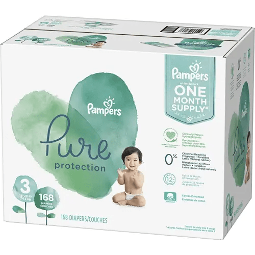Pampers Diapers Size 5, 72 Count - Pure Protection Disposable Baby Diapers,  Hypoallergenic and Unscented Protection, Super Pack (Packaging & Prints May  Vary) : : Baby