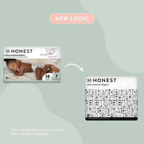 Honest Wetness Indicator Diapers - Plant-Based & Fragrance-Free | Honest