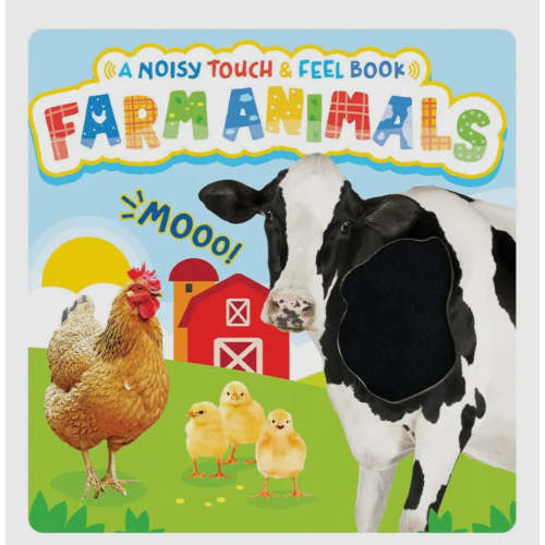 Farm animals touch and sound kids book