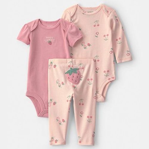 Baby Girl Carter's 3-Piece Bodysuit & Pant Set