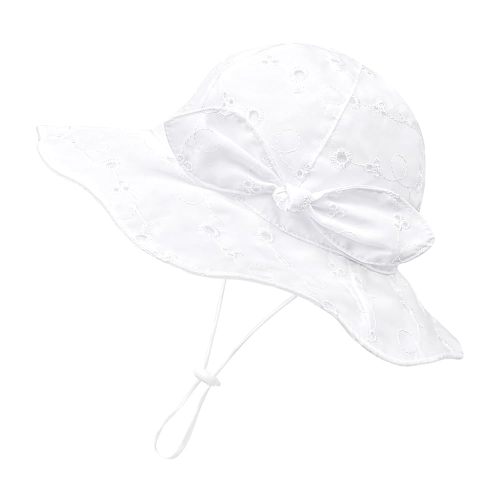 Toddler Kids Baby Girl Sun Hat Floppy Cotton Summer Hat 50+ SPF Protective