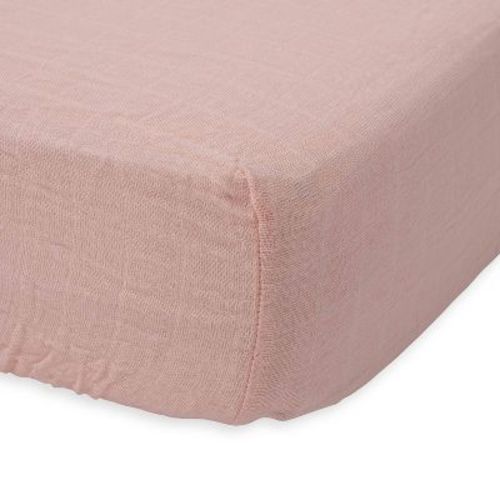 Little Unicorn Cotton Muslin Crib Sheet, Color: Rose Petal