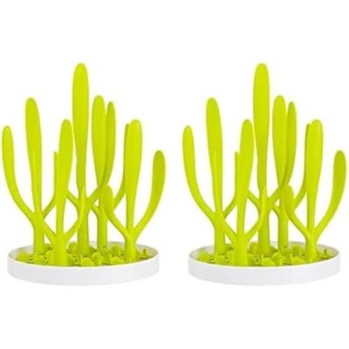 Boon Spring Countertop Drying Rack, Green (B11139) (Pack of 2)