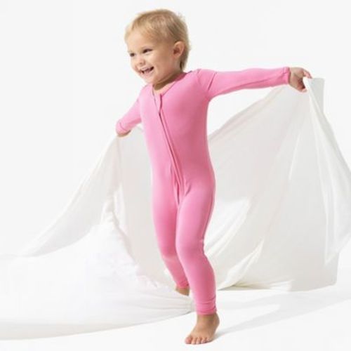 Bellabu Bear Baby Bubblegum Pink Bamboo Convertible Footie