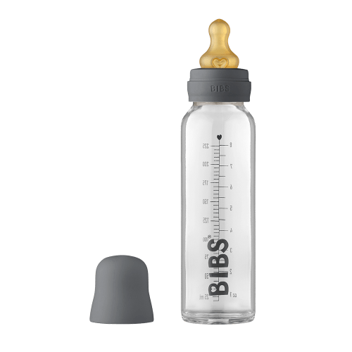 Baby Glass Bottle Complete Set 225ml - Iron