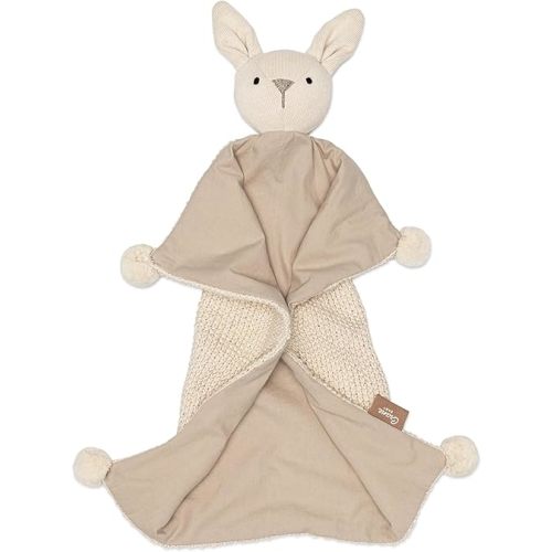Crane Ollie The Bunny Lovey: 100% Organic Cotton Security Blanket
