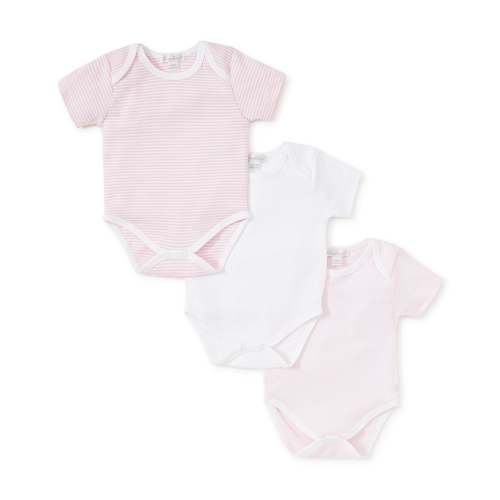 Pink Stripe 3 Pack S/S Bodysuit Set