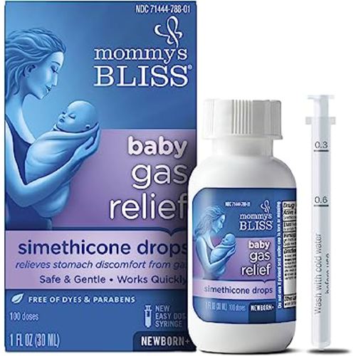 Mommy's Bliss Gas Relief Drops Bottle, Ginger extract flavor, 1 Fl Oz