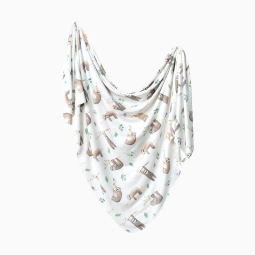 Copper Pearl Printed Swaddle Blanket - Sloths
