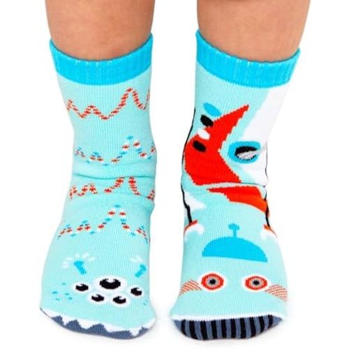 Pals Cool Outdoor Mismatched Animals Kids Socks, Durable & Cozy Pairs for Boys and Girls, Funny, Crazy, & Funky, 1 Pair