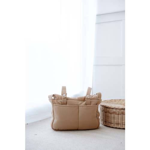 Muslin Mommy Bag - Ribbon/Beige