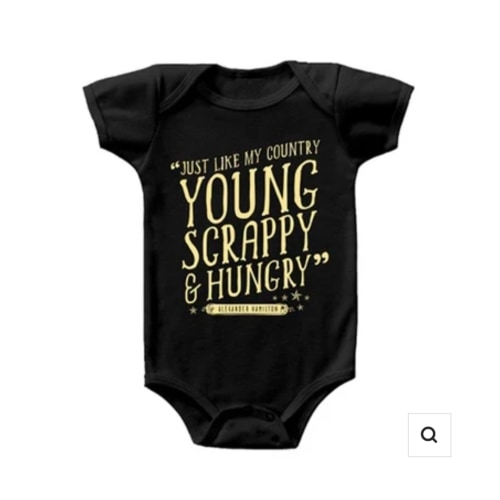 Hamilton the Broadway Musical - Young and Scrappy Onesie