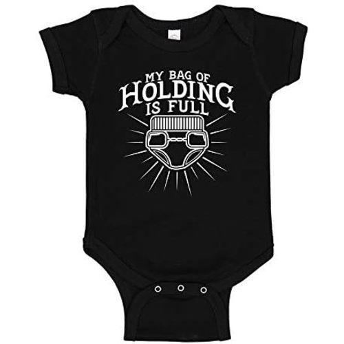 My Bag of Holding is Full Baby Bodysuit/Toddler T-Shirt Funny RPG Baby Clothes
