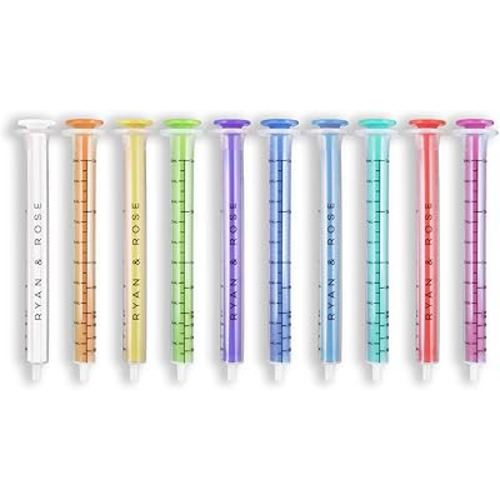 Ryan & Rose Cutie Dose - Baby Medicine Dispenser Syringe For Children Medicine Syringes For Children Medication Dispenser Baby Medicine Syringe Baby Medicine Dropper Baby Syringe (10 Pack)