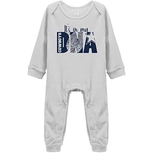 GKrepps It's in My DNA Cowboys Newborn Playsuit Footed Coverall Baby Crawl Clothes
