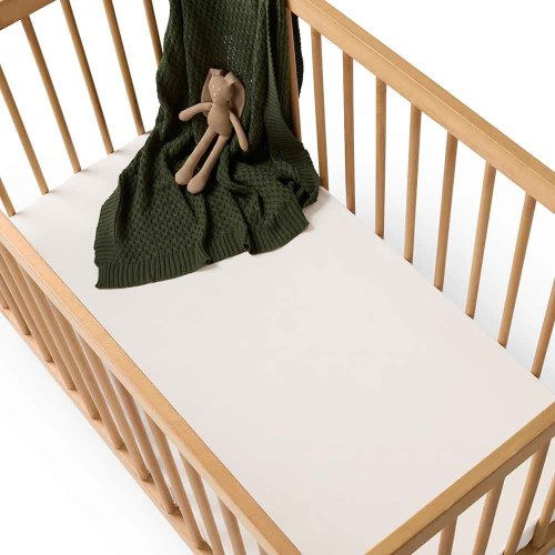 Milk Organic Fitted Cot Sheet