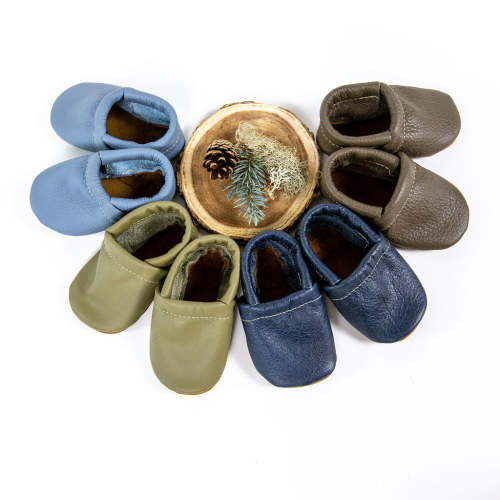 Lichen, Navy, River Rock, Big Sky LOAFERS Leather Shoes Baby and Toddler
