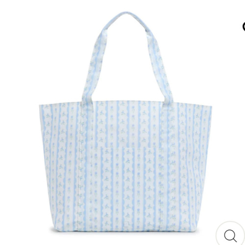 Jumbo Tote - Ribbon Floral Blue