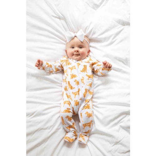 Golden Retriever Baby Sleeper | Mud Pie