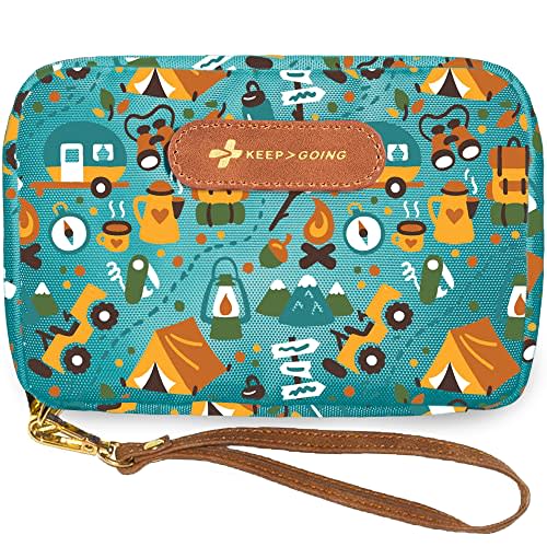 KeepGoing Travel First Aid Kit for Kids – 130 Pc. Small First Aid Kit for Car, Home, Purse, Diaper Bag & Backpack with Latex-Free Bandages - Mini First Aid Kit Travel Size TSA-Approved