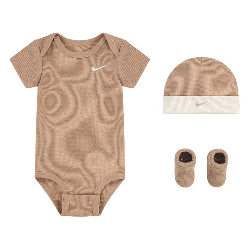 Newborn Baby Nike Waffle Bodysuit, Hat, and Booties 3-Piece Set