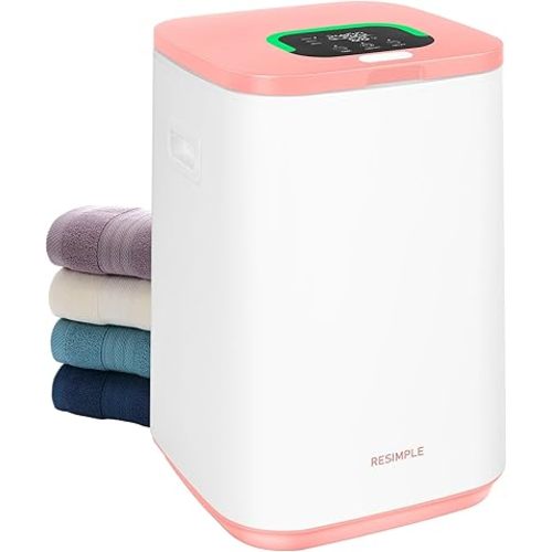 Towel Warmer for Bathroom, 23L Large Hot Towel Warmers Bucket with LED Display, 3 Heating Modes, Up to 24 Hour Delay, Luxury Towel Heater for Oversize Bathrobes Blankets - Pink
