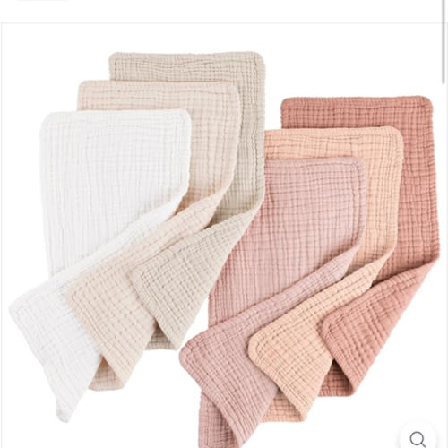 Muslin Baby Burp Cloths Sets 6 Pack – KONSSY