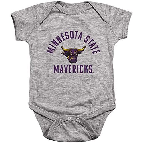 Minnesota State University Mankato Official MSU Mavericks Logo Unisex Infant Snap Suit for Baby