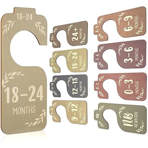 8 PCS Baby Closet Dividers,Baby Closet Organizer,Baby Size Closet Dividers,Nursery Closet Dividers