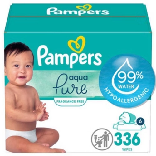 Pampers Aqua Pure Sensitive Baby Wipes - 336ct